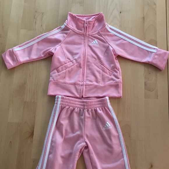newborn girl adidas tracksuit